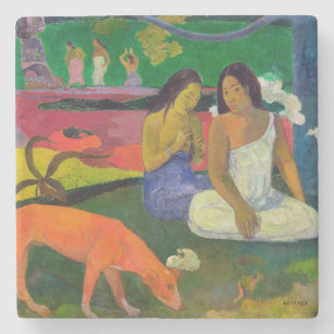 Paul Gauguin   Arearea (The Red Dog), 1892 Stone Coaster