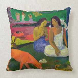 Paul Gauguin Arearea (The Red Dog), 1892 Throw Pillow