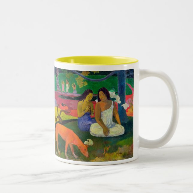 Paul Gauguin | Arearea (The Red Dog), 1892 Two-Tone Coffee Mug (Right)