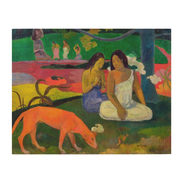 Paul Gauguin | Arearea (The Red Dog), 1892 Wood Wall Art (Front)