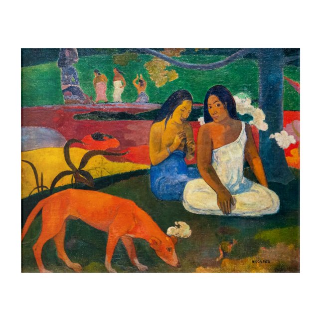 Paul Gauguin - Arearea / The Red Dog Acrylic Print (Front)