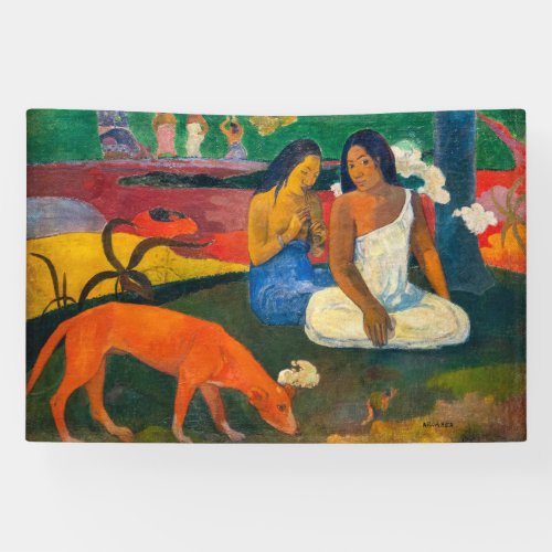 Paul Gauguin _ Arearea  The Red Dog Banner