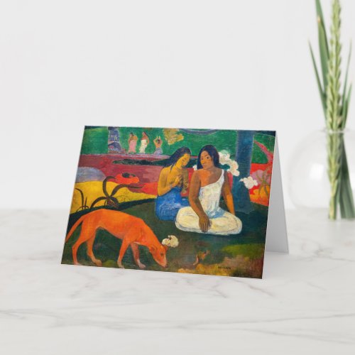 Paul Gauguin _ Arearea  The Red Dog Card