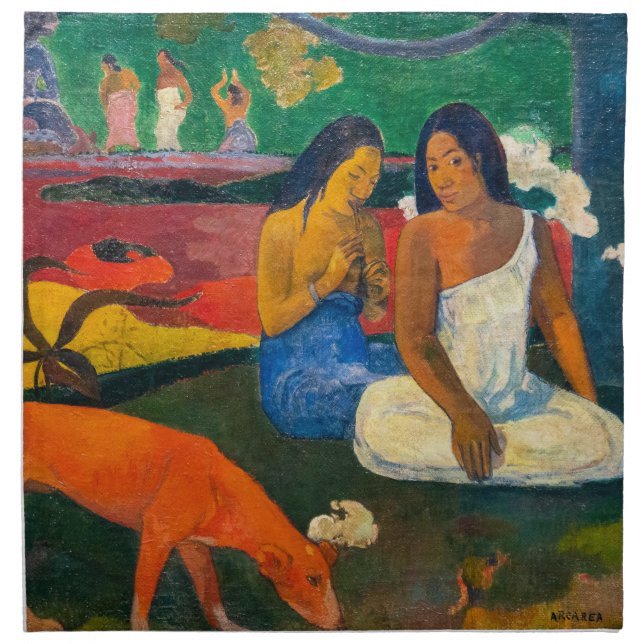 Paul Gauguin - Arearea / The Red Dog Cloth Napkin (Front)