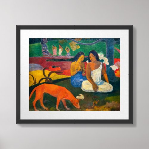 Paul Gauguin _ Arearea  The Red Dog Framed Art