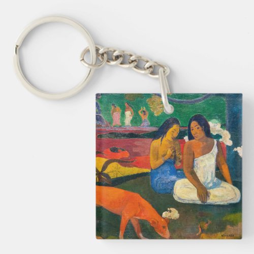 Paul Gauguin _ Arearea  The Red Dog Keychain
