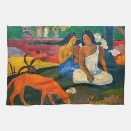 Paul Gauguin _ Arearea  The Red Dog Kitchen Towel