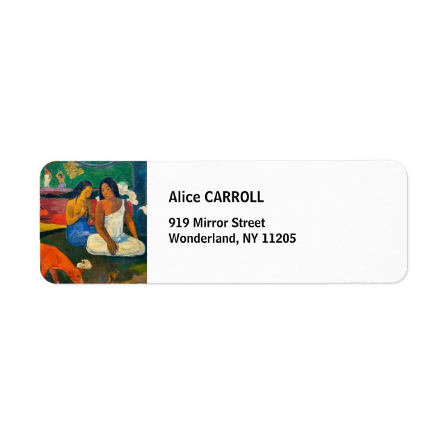 Paul Gauguin - Arearea / The Red Dog Label (Front)