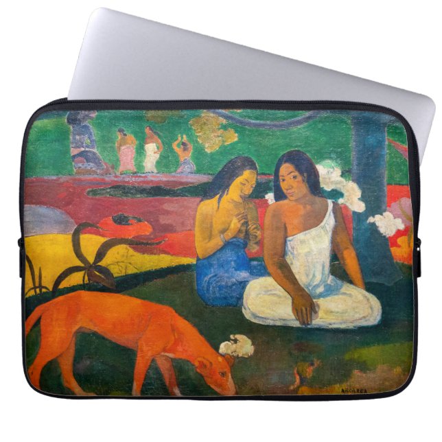 Paul Gauguin - Arearea / The Red Dog Laptop Sleeve (Front)