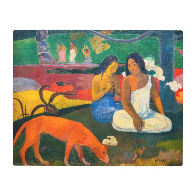Paul Gauguin - Arearea / The Red Dog Metal Print (Front)