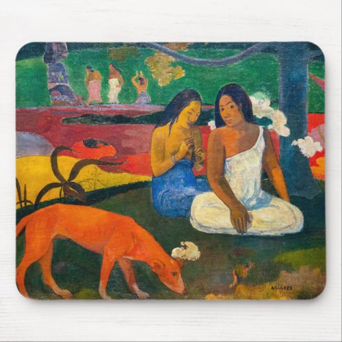 Paul Gauguin _ Arearea  The Red Dog Mouse Pad