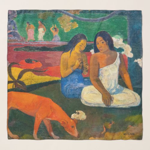 Paul Gauguin _ Arearea  The Red Dog Scarf