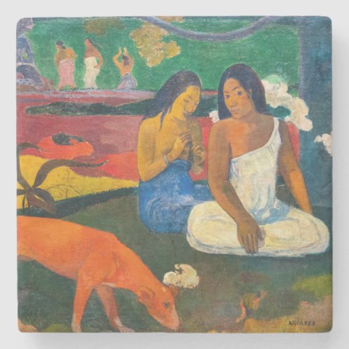 Paul Gauguin _ Arearea  The Red Dog Stone Coaster
