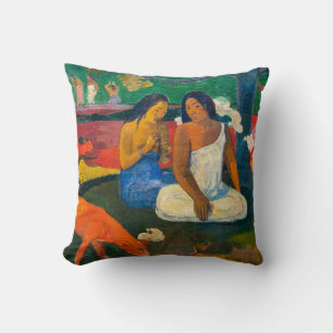 Paul Gauguin - Arearea / The Red Dog Throw Pillow