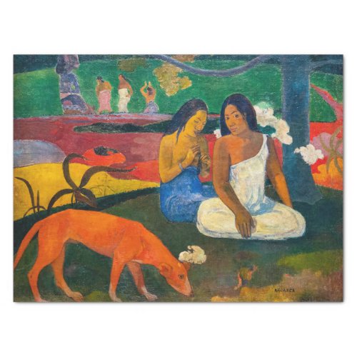 Paul Gauguin _ Arearea  The Red Dog Tissue Paper
