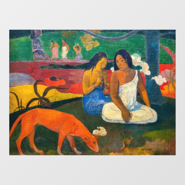 Paul Gauguin - Arearea / The Red Dog Window Cling (Sheet)