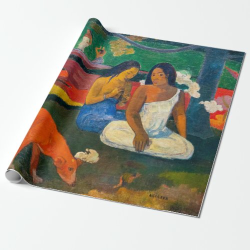 Paul Gauguin _ Arearea  The Red Dog Wrapping Paper