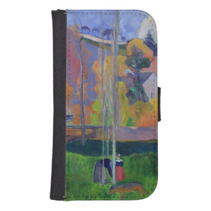 Paul Gauguin Brittany Landscape: the David Mill, Wallet Phone Case For Samsung Galaxy S4