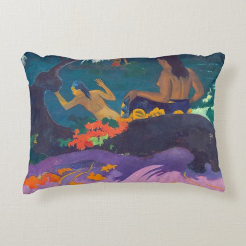 Paul Gauguin _ By the Sea  Fatata te Miti Accent Pillow