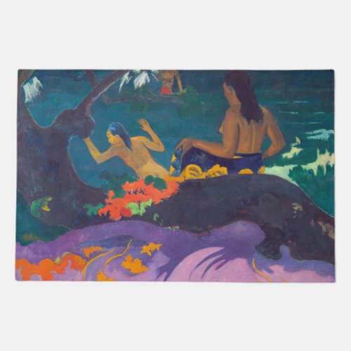 Paul Gauguin _ By the Sea  Fatata te Miti Doormat