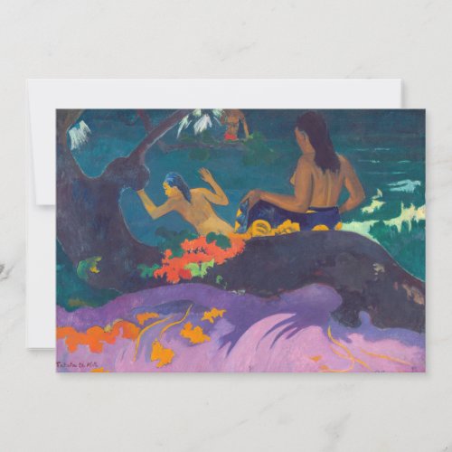 Paul Gauguin _ By the Sea  Fatata te Miti Invitation