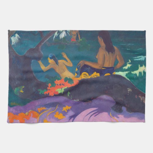 Paul Gauguin _ By the Sea  Fatata te Miti Kitchen Towel