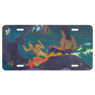 Paul Gauguin - By the Sea / Fatata te Miti License Plate