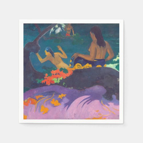 Paul Gauguin _ By the Sea  Fatata te Miti Napkins