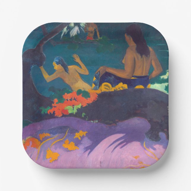 Paul Gauguin - By the Sea / Fatata te Miti Paper Plates (Front)