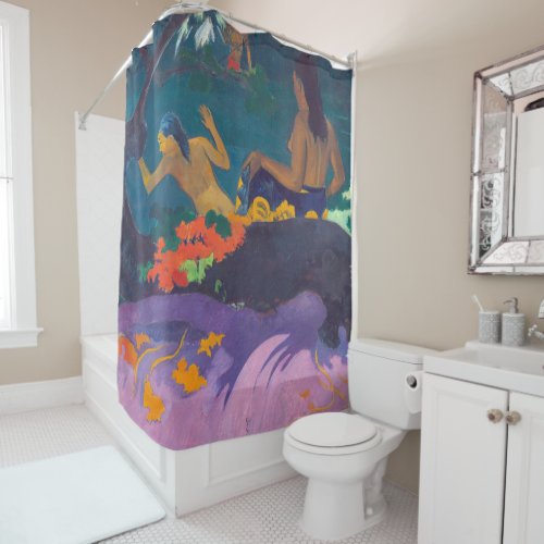 Paul Gauguin _ By the Sea  Fatata te Miti Shower Curtain