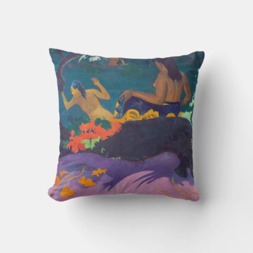 Paul Gauguin _ By the Sea  Fatata te Miti Throw Pillow