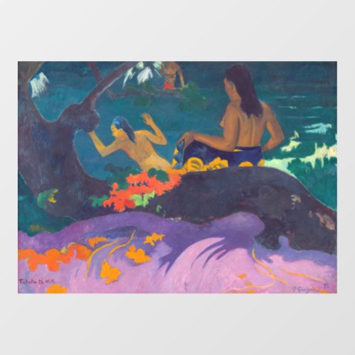 Paul Gauguin _ By the Sea  Fatata te Miti Window Cling