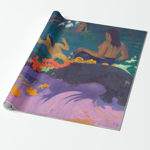 Paul Gauguin _ By the Sea  Fatata te Miti Wrapping Paper