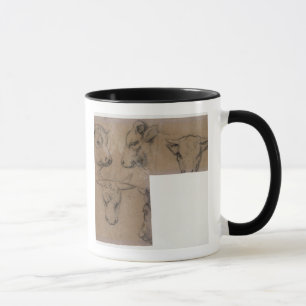 Paul Gauguin Cinq Croquis de tete de vache (penc Mug