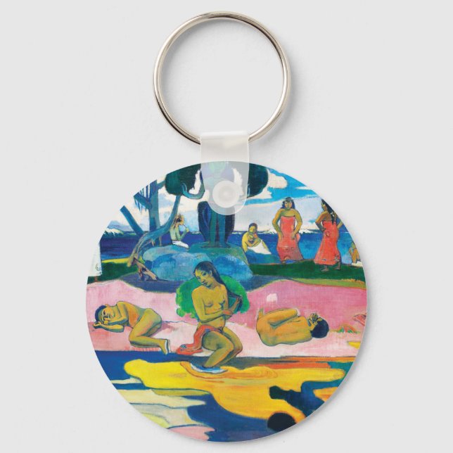 Paul Gauguin Day of the God (Mahana no atua) Art Keychain (Front)