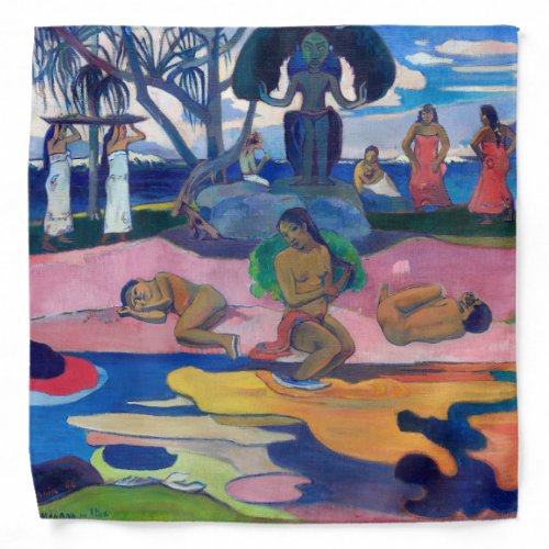 Paul Gauguin _ Day of the God  Mahana no atua Bandana