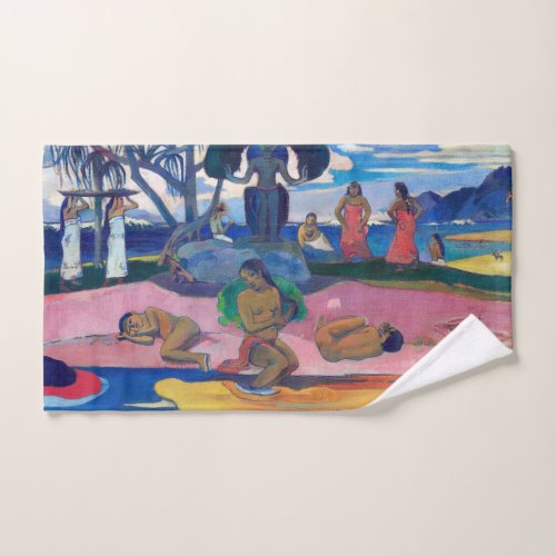 Paul Gauguin _ Day of the God  Mahana no atua Bath Towel Set