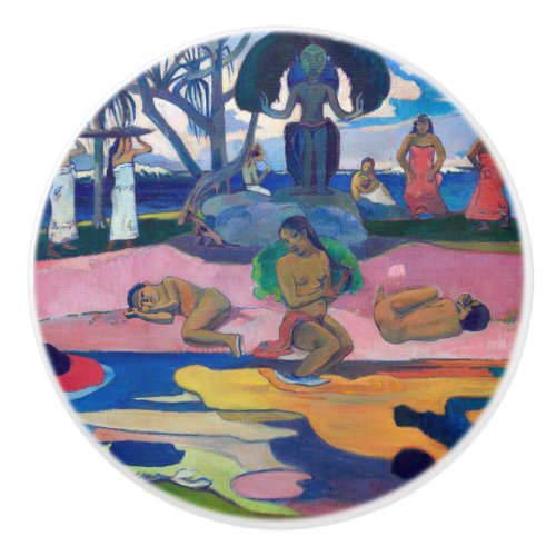 Paul Gauguin _ Day of the God  Mahana no atua Ceramic Knob