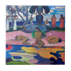 Paul Gauguin - Day of the God / Mahana no atua Ceramic Tile