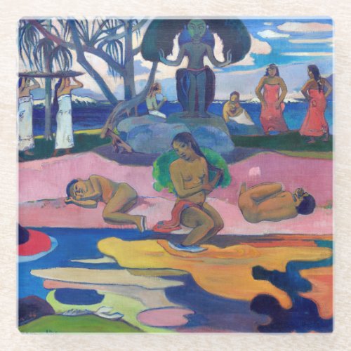 Paul Gauguin _ Day of the God  Mahana no atua Glass Coaster