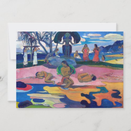 Paul Gauguin _ Day of the God  Mahana no atua Invitation