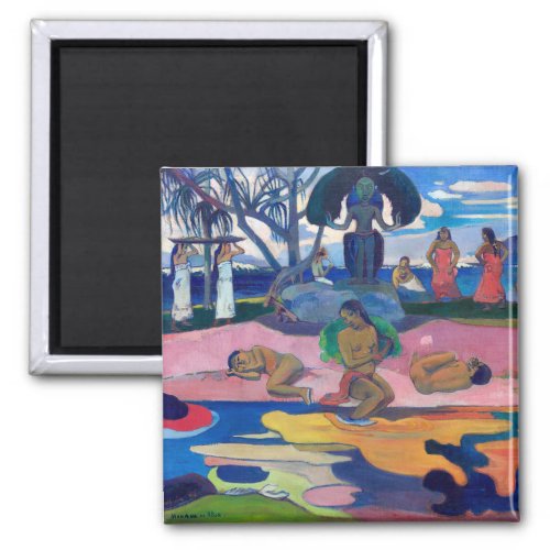 Paul Gauguin _ Day of the God  Mahana no atua Magnet