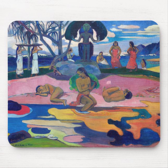 Paul Gauguin - Day of the God / Mahana no atua Mouse Pad (Front)