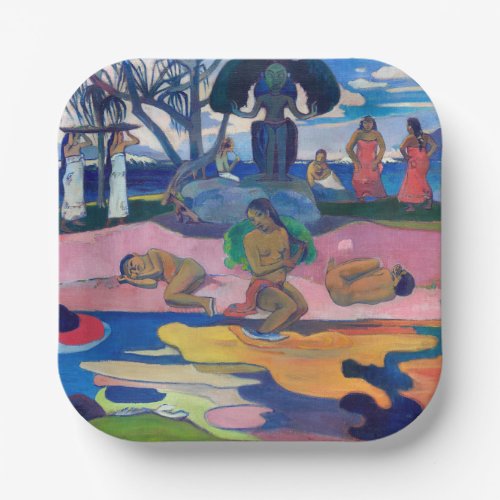 Paul Gauguin _ Day of the God  Mahana no atua Paper Plates