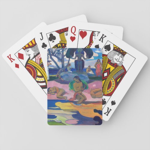 Paul Gauguin _ Day of the God  Mahana no atua Playing Cards