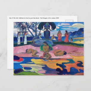 Paul Gauguin - Day of the God / Mahana no atua Postcard