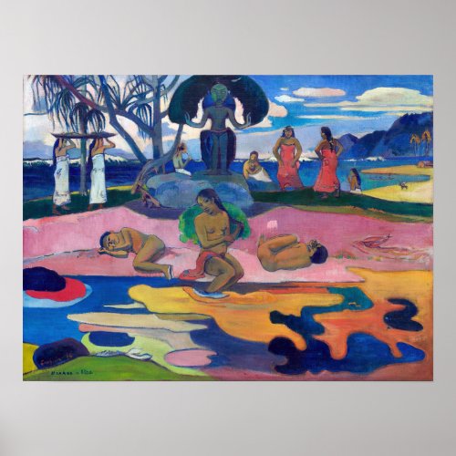 Paul Gauguin _ Day of the God  Mahana no atua Poster