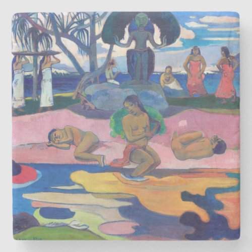 Paul Gauguin _ Day of the God  Mahana no atua Stone Coaster