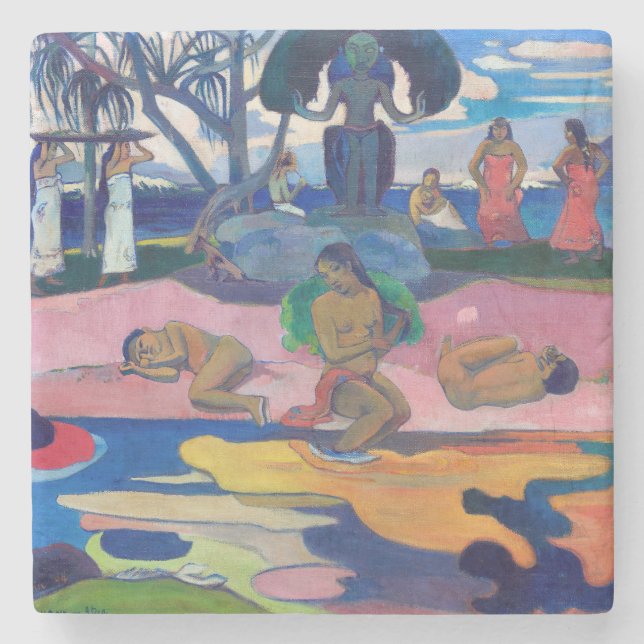 Paul Gauguin - Day of the God / Mahana no atua Stone Coaster (Front)