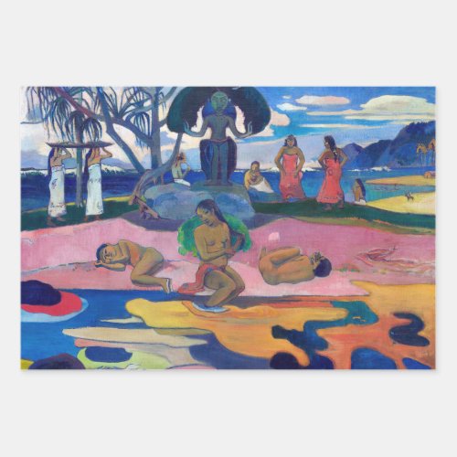 Paul Gauguin _ Day of the God  Mahana no atua Wrapping Paper Sheets